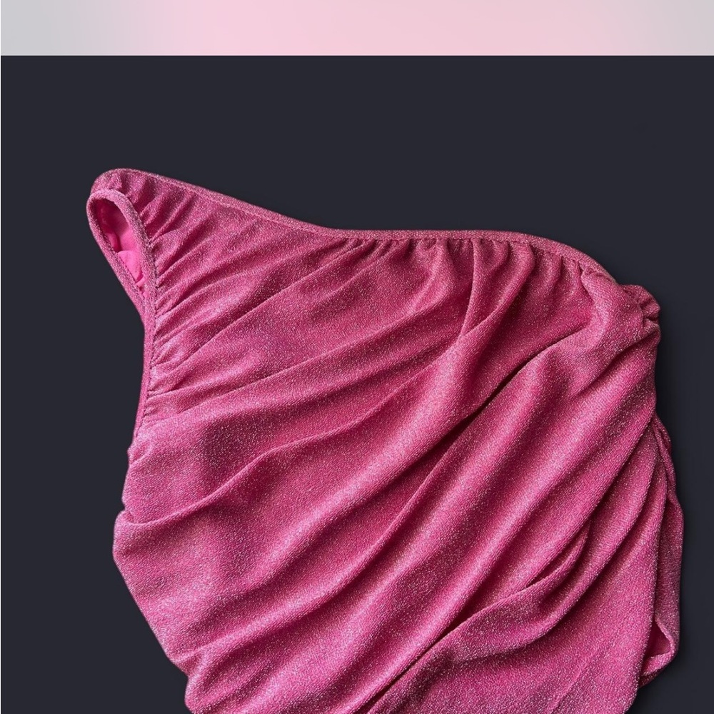 Pink One-Shoulder Top